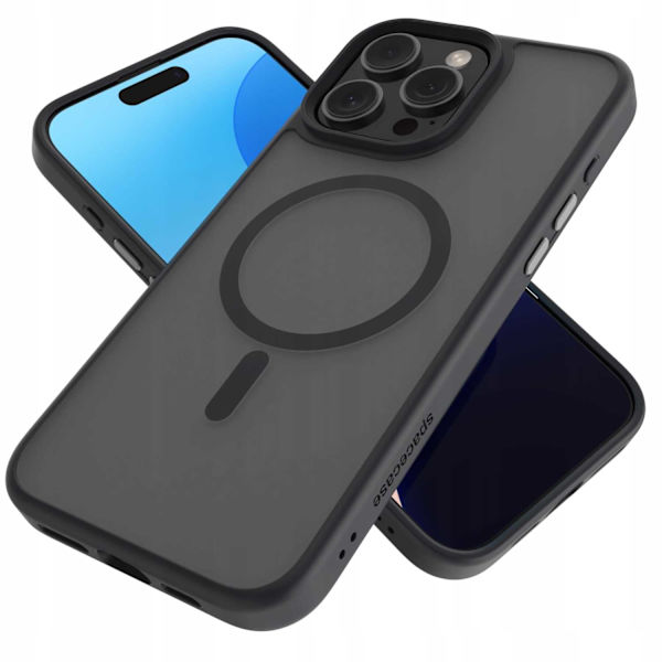 Spacecase Hybrid Case För Iphone 16 Pro Max Black