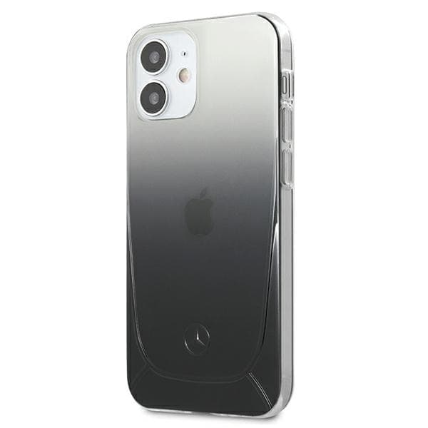MERCEDES TRANSPARENT LINE ETUI TIL IPHONE 12 MINI - SORT