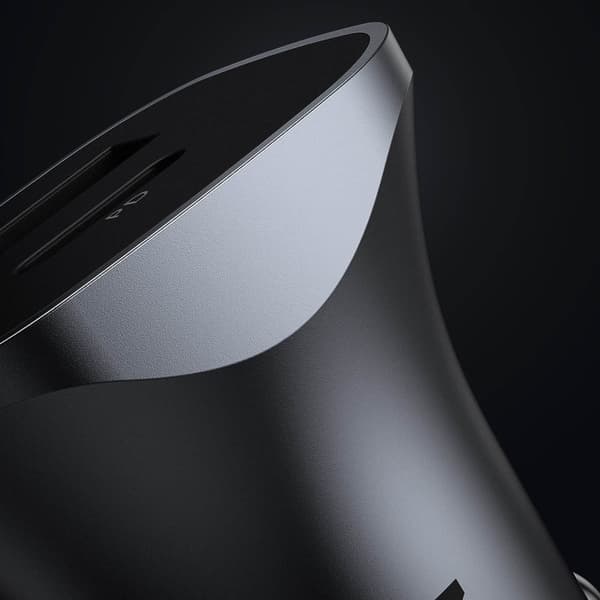 Ugrønn hurtig billader USB-A / USB-C 30W PD PPS grå (CD130)