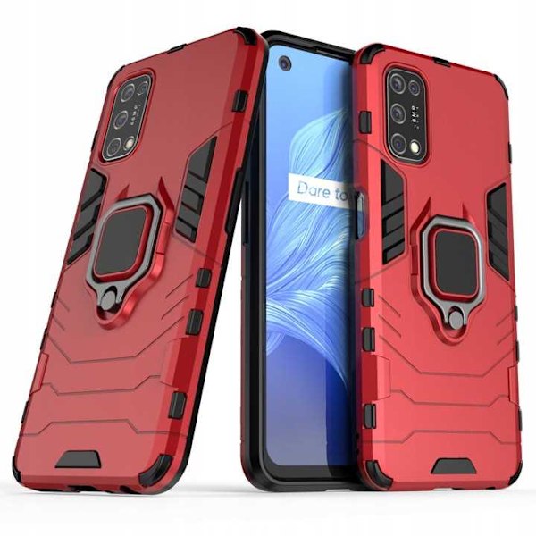 Spacecase For Realme 7 5G X-Ring Röd