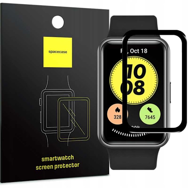 Spacecase Härdat Glas För Huawei Watch Fit Transparent Skydd