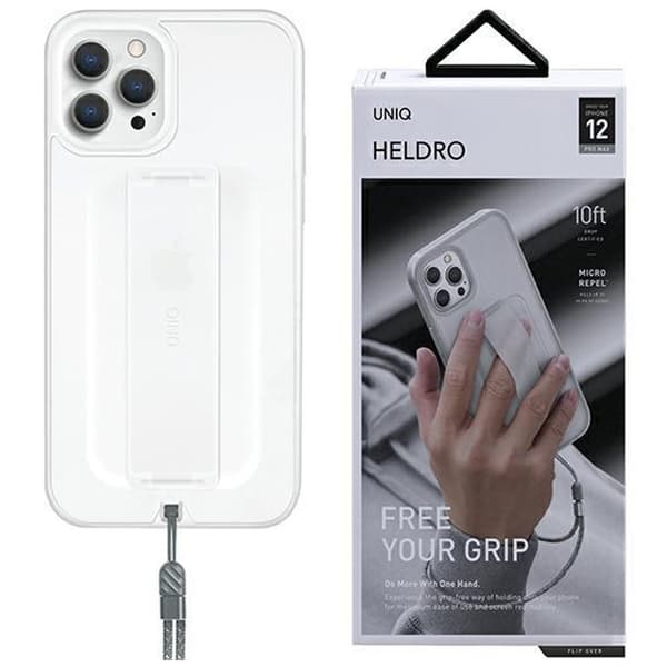 UNIQ HELDRO ETUI TIL IPHONE 12 PRO MAX - HVID