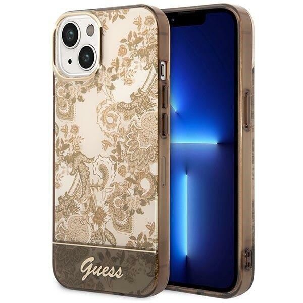 Guess GUHCP14MHGPLHC iPhone 14 Plus 6,7 oker hardt etui porselenssamling