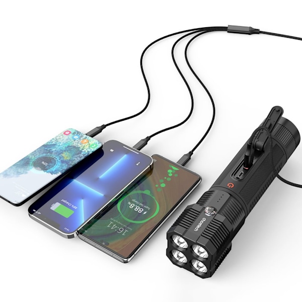CHOETECH JUMP STARTER MED POWERBANK 8000MAH - SORT LED LAMPRE