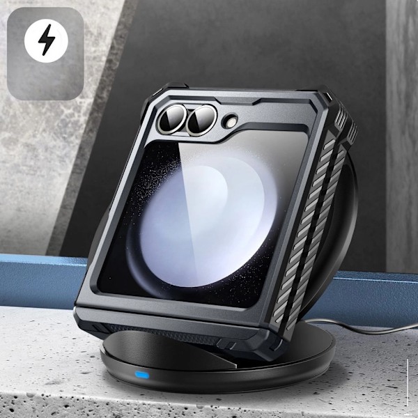 IBLSN ARMORBOX SUPCASE ETUI TIL SAMSUNG GALAXY Z FLIP 6 - SORT