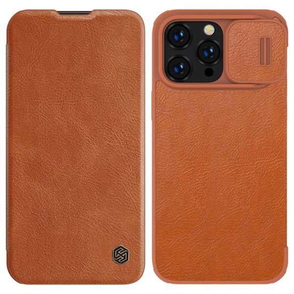 NILLKIN CASE CAMERA COVER TIL IPHONE 14 PRO MAX BROWN