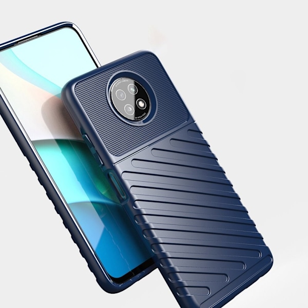 Thunder Case fleksibelt pansret deksel for Xiaomi Redmi Note 9T 5G blå