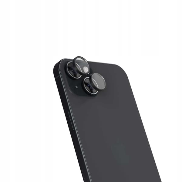 Rymdfodral Härdat Glas För Iphone 15 15 Plus Quickfit Camera Svart