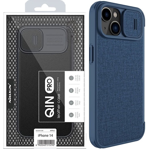 NILLKIN CASE CAMERA COVER TIL IPHONE 14 PLUS BLÅ