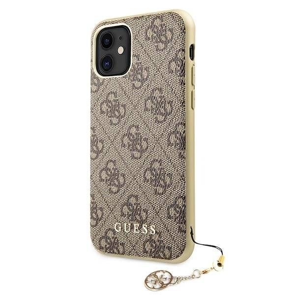 Guess GUHCN61GF4GBR deksel til iPhone 11 / Xr brun/brun 4G Charms Collection