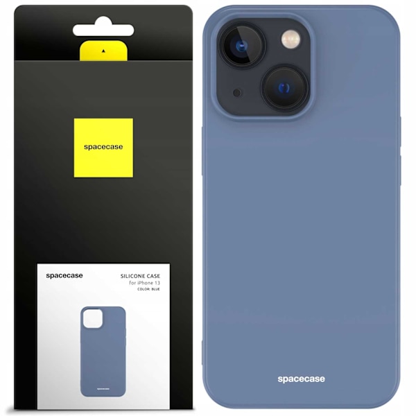 Spacecase Silikonfodral För Iphone 13 Blåt Skyddskydd