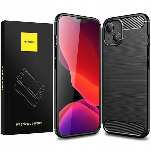 Spacecase Case Kolskydd För Iphone 14 Svart Skydd