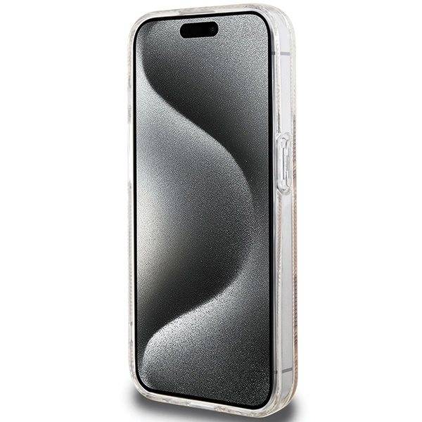 Guess IML GCube MagSafe-deksel til iPhone 15 Pro Max - brun