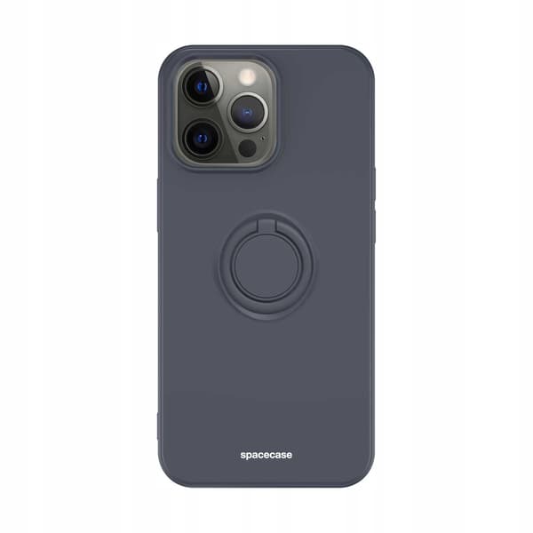 Spacecase Silikon Ringfodral För Iphone 13 Pro Svart Väska