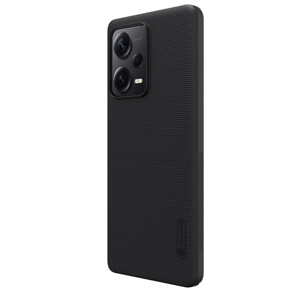 Nillkin Super Frosted Shield-deksel til Xiaomi Redmi Note 12 Pro / Poco X5 Pro 5G telefondeksel svart