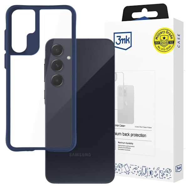 SAMSUNG GALAXY A55 5G - 3MK SATIN ARMOR CASE+ BLUE