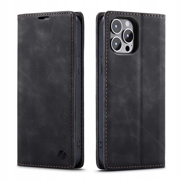 Spacecase Pålbocksväska För Iphone 15 Pro Max Svart Väska