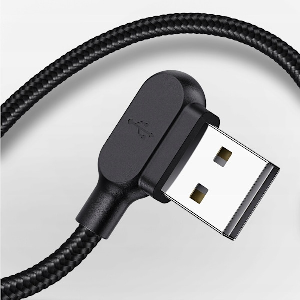 MCDODO VINKELKABEL 90° USB-C SNABBLADDNING DUBBELSIDIG USB TYPE C LED 2M