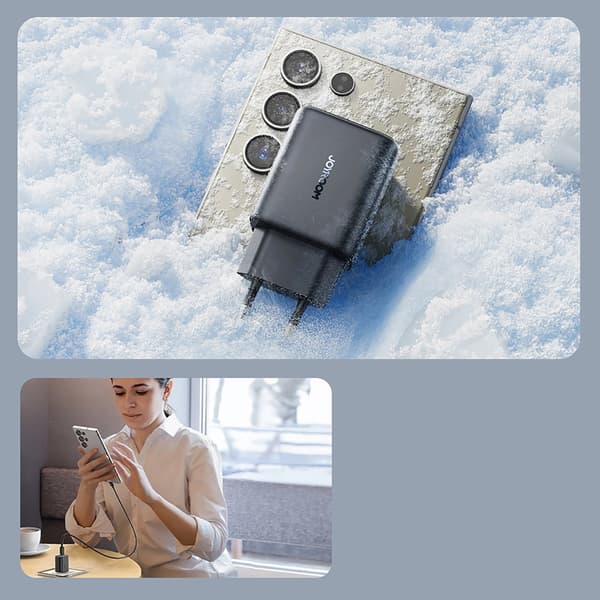 JOYROOM JR-TCF23 USB-C 25W SFC / PPS / PD NETVÆRKSOPLADER - SORT