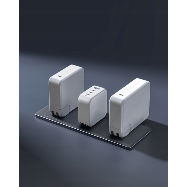 INNOSTYLE SUPER CUBE POWERFUL FAST CHARGER GAN TRAVEL EU US UK AU 4X USB USB-C 100W WHITE