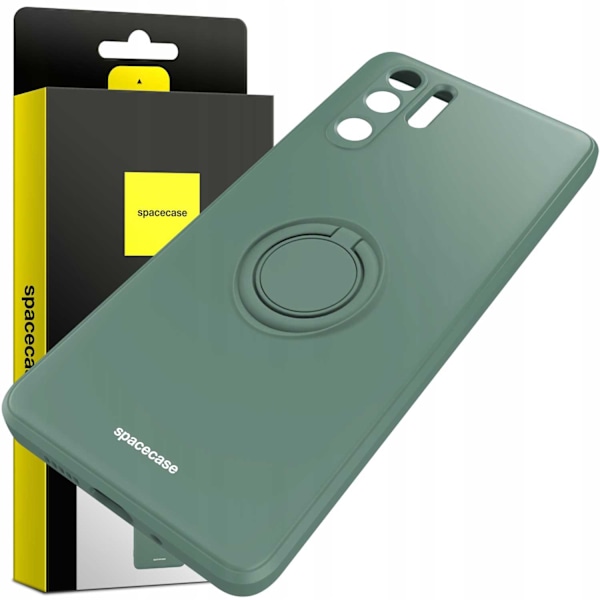 Spacecase Silikonecase Ring För Huawei P30 Pro Mörkgrön