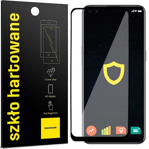 Spacecase 5D Härdat Glas För Oppo Reno 4 Fast Skyddsfolie