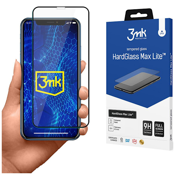 APPLE IPHONE 11 SORT - 3MK HARDGLASS MAX LITE