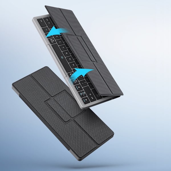 Dux Ducis OK Series trådløst Bluetooth-tastatur med pekeplate - Svart