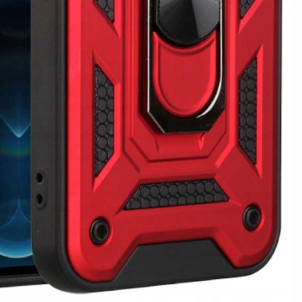 Spacecase Case Cover För Iphone 12 Pro Rött Ryggskydd