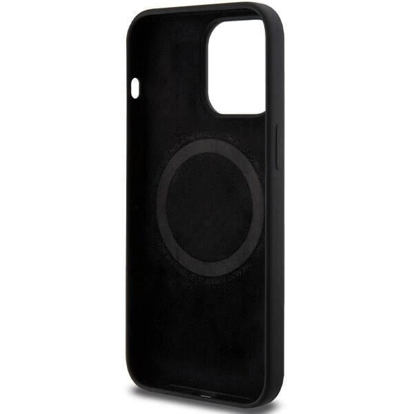 BMW M SILICONE PATTERN MAGSAFE ETUI TIL IPHONE 15 PRO MAX - SORT