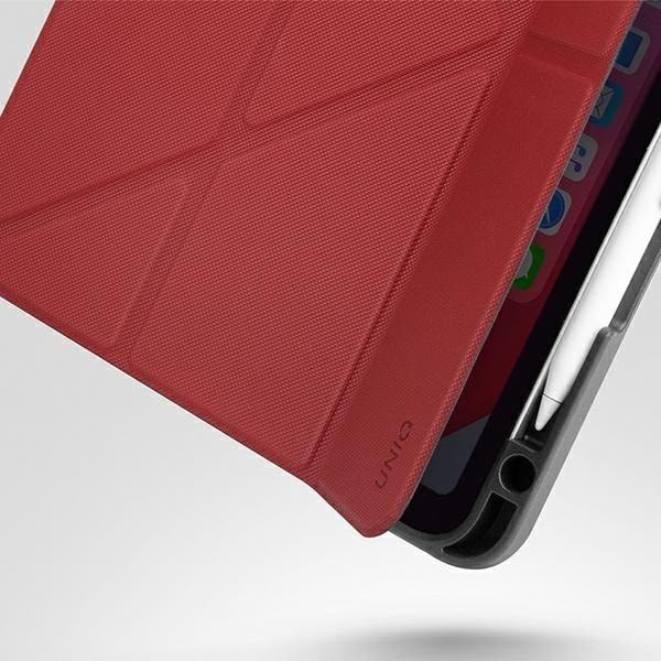 UNIQ-deksel Transforma Rigor iPad Air 10.9 (2020) Rød/korallrød Atnimi Microbial