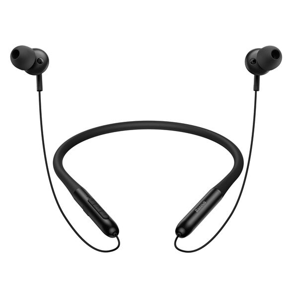 Baseus Bowie P1x trådløse Bluetooth 5.3-hodetelefoner med halsbånd - svart