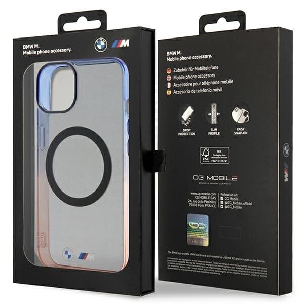 BMW BMHMP14MHTGE deksel til iPhone 14 Plus 6.7 - grå hardt deksel Gradient Bumper MagSafe