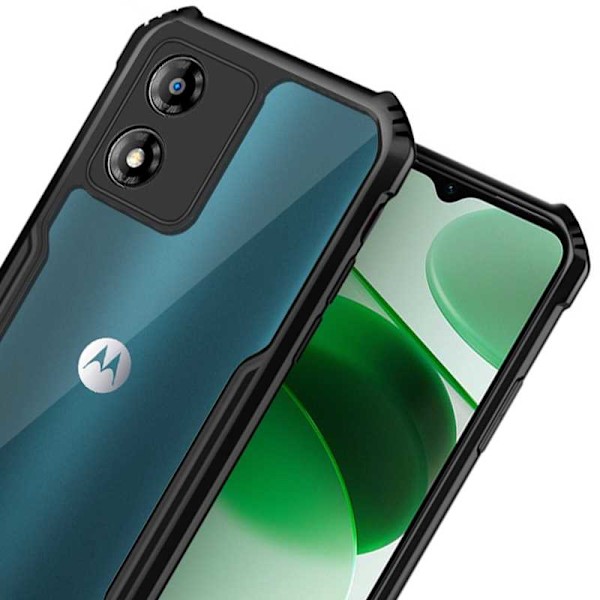 Spacecase Case Cover Till Motorola Moto E13 Beetle Black