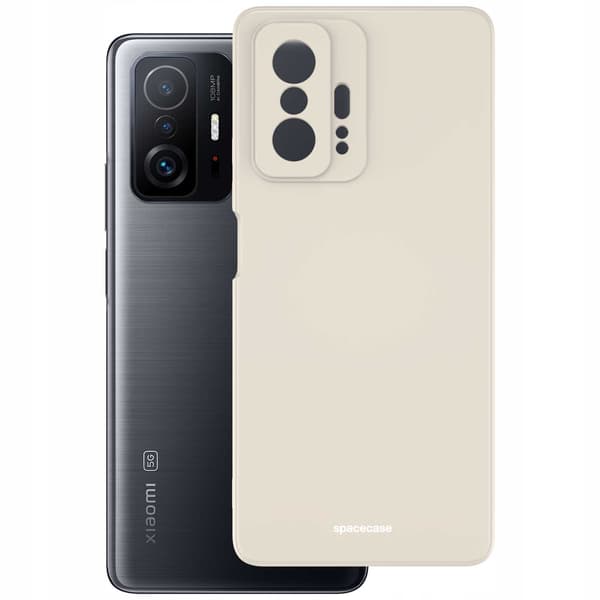Spacecase Silikonfodral För Xiaomi 11T 11T Pro Bone
