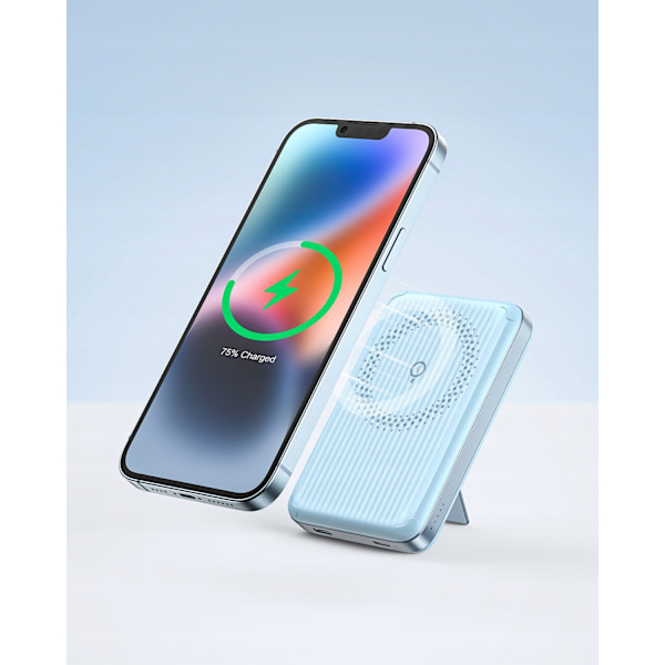 INNOSTYLE POWERSWITCH SNABB INDUKTION POWERBANK FÖR MAGSAFE 10000MAH STATIV BLÅ