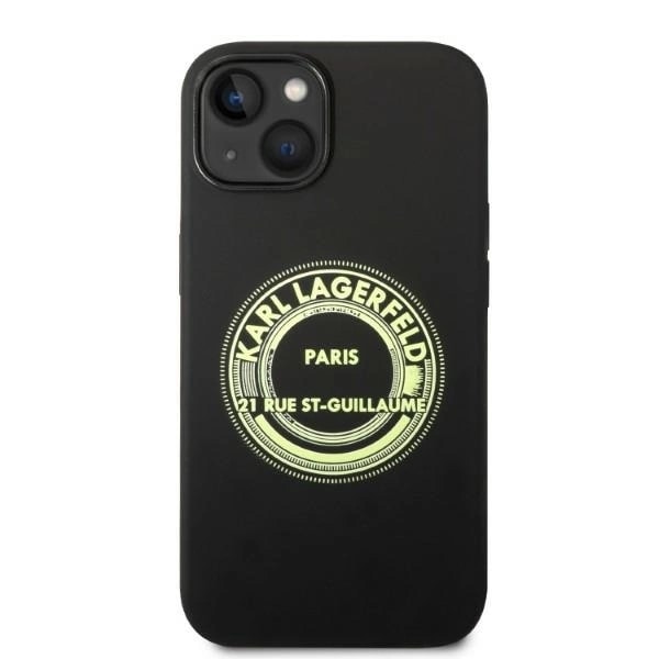 KARL LAGERFELD SILIKONE RSG ETUI TIL IPHONE 14 PLUS - SORT