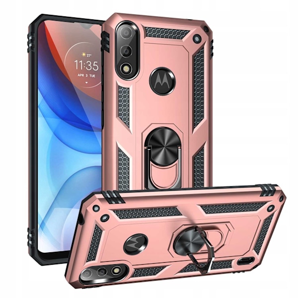 Spacecase Case Cover Till Motorola E7 E7I Power Pink Sc Ring Nx