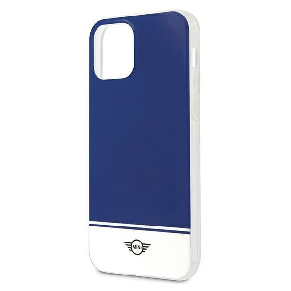 Mini MIHCP12MPCUBINA iPhone 12/12 Pro 6.1" marinblått hårt fodral Stripe Collection