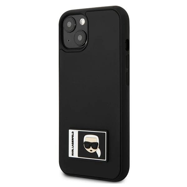 KARL LAGERFELD IKONIK PATCH COVER TIL IPHONE 13 - SORT