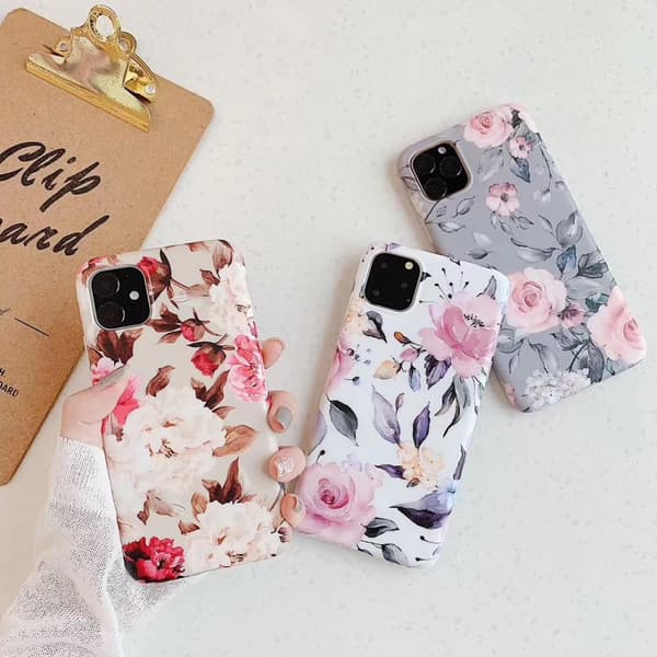 TECH-PROTECT FLORAL GALAXY A12 2020 / 2021 WHITE