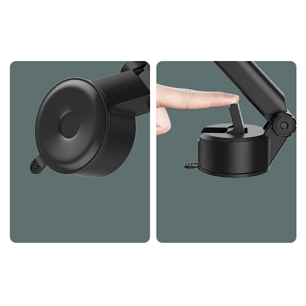 BASEUS TELESKOPISK GRAVITY BIL VINDUEMONTERING COCKPIT SORT