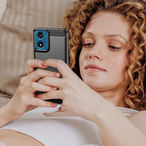 TECH-PROTECT TPUCARBON MOTOROLA MOTO G24 / G24 POWER / G04 / E14 SVART