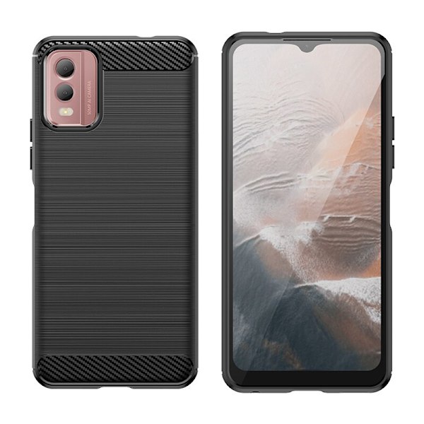 Carbon Case silikonetui til Nokia C32 - svart