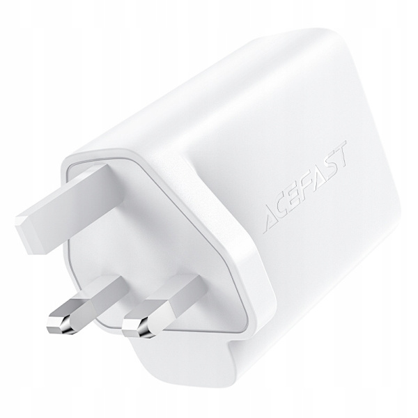 ACEFAST OPLADER (UK STIK) 2XUSBC 50W PD PPS Q3 3.0 AFC FCP