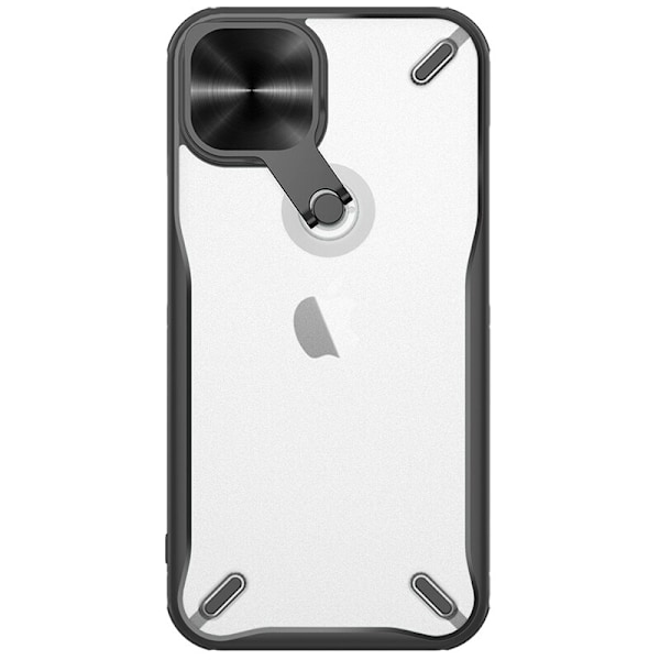 Nillkin Cyclops Case slitesterkt deksel med kameradeksel og sammenleggbart stativ for iPhone 13 svart