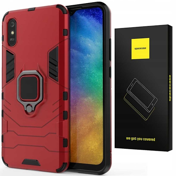 Spacecase Case Cover För Xiaomi Redmi 9A 9At Red Sc X-Ring