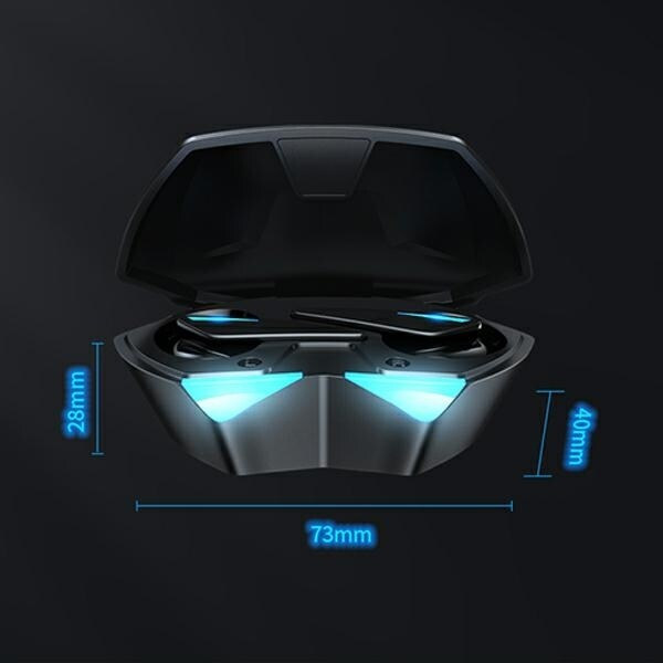 AWEI Bluetooth 5.0 T23 TWS hörlurar + gaming dockningsstation vit/vit