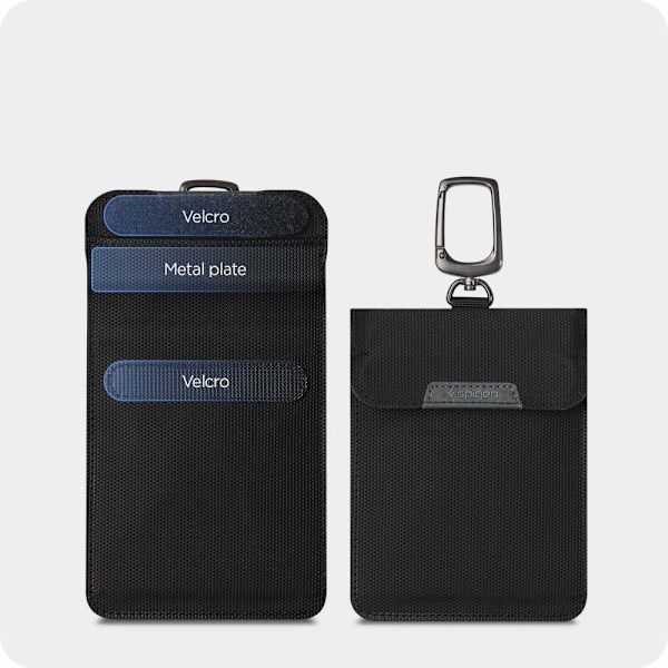 FARADAY CAGE SPIGEN POUCH NØGLELØS RFID SIGNAL BLOCKER SORT
