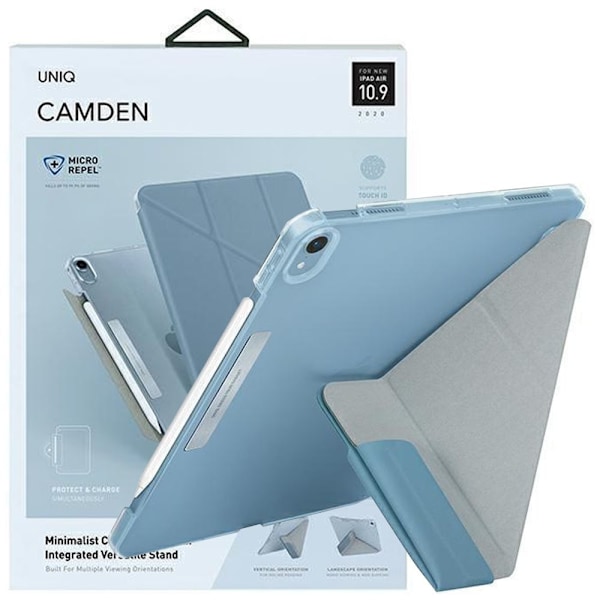 UNIQ-deksel Camden iPad Air 10.9 (2022/2020) blå/blå Antimikrobiell